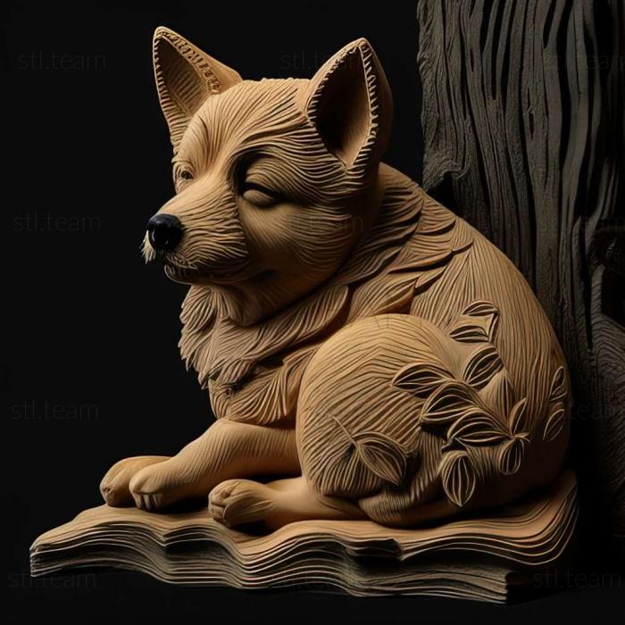 3D model Japanese hin dog (STL)